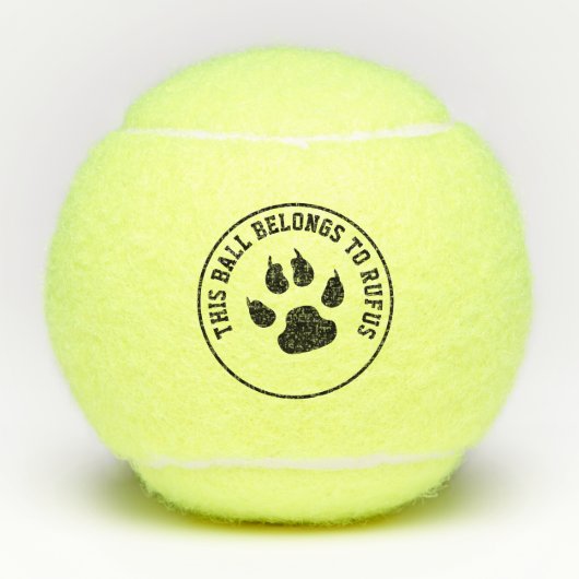 This Ball Belongs To Personalized Dog テニスボール (正面)