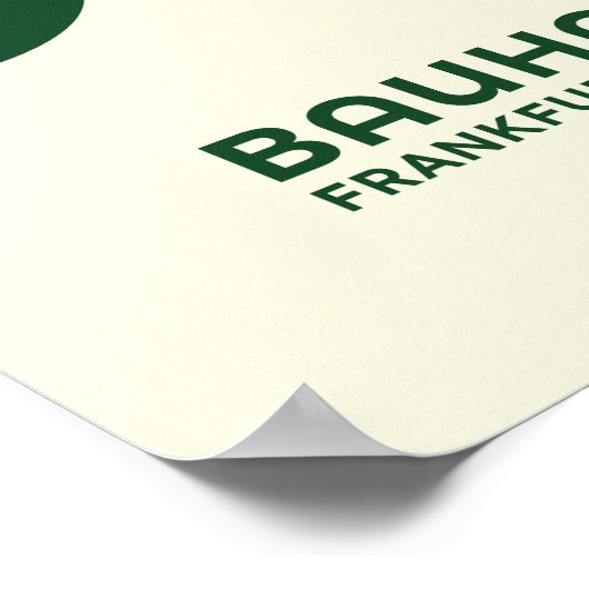 This Bauhaus-inspired geometric pattern poster fea ポスター (角)