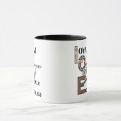 This beautiful mug shows how great love is. マグカップ (中央)