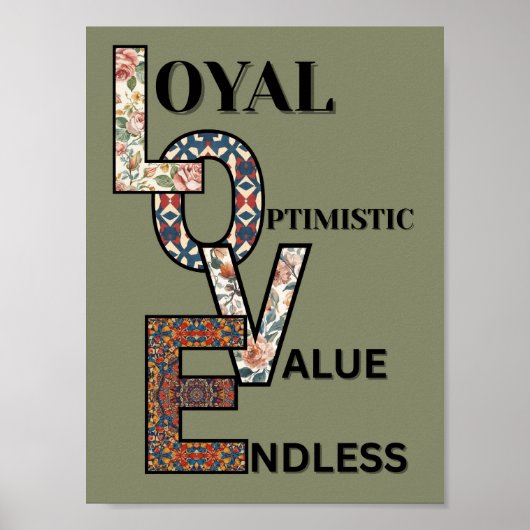 This beautiful poster show love charater ポスター (正面)