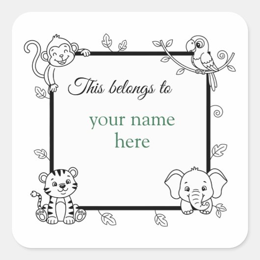 This belongs to  スクエアシール (正面)