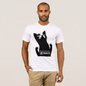 This Black Cat Belongs to [Name] – Personalized Tシャツ (正面フル)