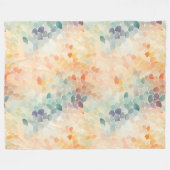 This blanket features a soft pastel abstract water フリースブランケット (正面(横))