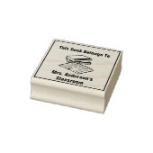 This Book Belongs To Teacher Name Classroom ラバースタンプ (スタンプ)