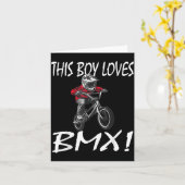 This Boy Loves Bmx, Kids Bmx  カード (黄色い花)
