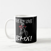 This Boy Loves Bmx, Kids Bmx コーヒーマグカップ (左)