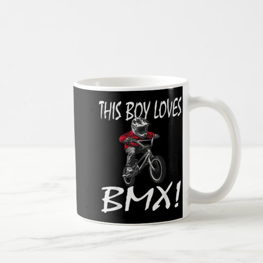 This Boy Loves Bmx, Kids Bmx コーヒーマグカップ (右)