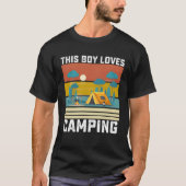 This Boy Loves Camping girl Tシャツ (正面)
