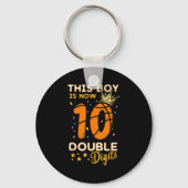 This Boy Now 10 Double Digits Crown 10th Birthday キーホルダー (正面)