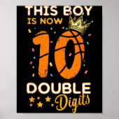 This Boy Now 10 Double Digits Crown 10th Birthday ポスター (正面)