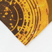This Bunch of yellow splatter フリースブランケット (角)
