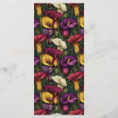 This Calla Lilies flower theme wedding product con メニュー (裏面)