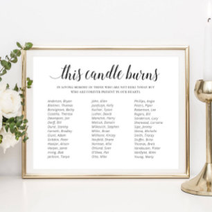 This Candle Burns Class Reunion Memorial ポスター