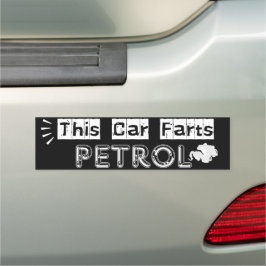 This Car Farts Petrol Witty Joke カーマグネット