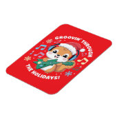 This charming graphic features a squirrel wearing  マグネット (左側)