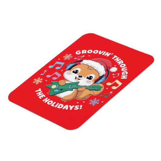 This charming graphic features a squirrel wearing  マグネット (左側)