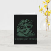 This Coffee Isn't Coffeeing Funny Cafeine Addictio カード (黄色い花)