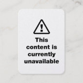 ⚠ This Content Is Currently Unavailable 名刺 (正面)