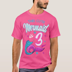 ThIs Cute Mermaid Is 3誕生祝い3Rd Bd Tシャツ