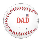 This Dad is a Veteran Baseballs – Heartfelt Gift 野球ボール (正面左)