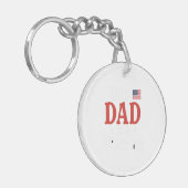 This Dad is a Veteran Keychain – Heartfelt Gift キーホルダー (正面左)