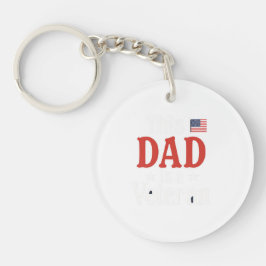 This Dad is a Veteran Keychain – Heartfelt Gift キーホルダー