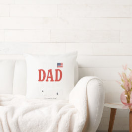 This Dad is a Veteran Pillow – Heartfelt Gift クッション