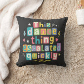 This dance thing escalated quickly クッション (ブランケット)