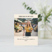 This Day in My Life Custom Photo Postcard ポストカード (スタンド正面)