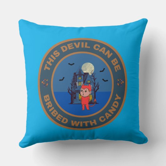 This Devil can be bribed with Candy クッション (裏面)