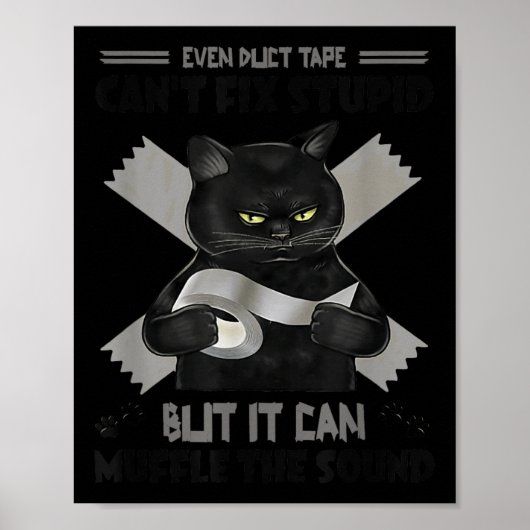 This Duct Tape Cant Fix Stupid, But It Can Muffle  ポスター (正面)