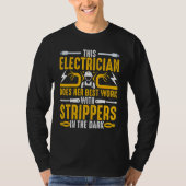 This Electrician Does Her Best Work  Women Electri Tシャツ (正面)