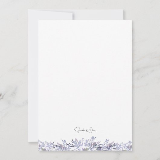 This elegant wedding anniversary Photo invitation 招待状 (裏面)