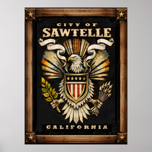 This Emblem of the City of Sawtelle ポスター (正面)