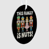This Family Is Nuts Christmas Nutcracker Xmas オーナメント (正面)