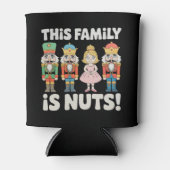 This Family Is Nuts Christmas Nutcracker Xmas 缶クーラー (正面)