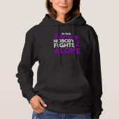 This Family Nobody Fights Alone Epilepsy Awareness パーカ (正面)