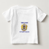 THIS FAMILY SUPPORTS UKRAINE ベビーTシャツ (裏面)