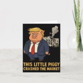 This Ggy Crashed The Market Funny Quote  カード (正面)