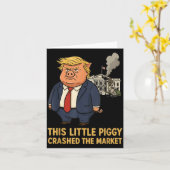 This Ggy Crashed The Market Funny Quote  カード (黄色い花)