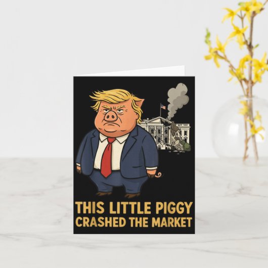 This Ggy Crashed The Market Funny Quote  カード (黄色い花)