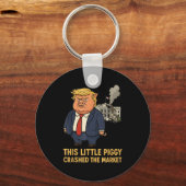 This Ggy Crashed The Market Funny Quote  キーホルダー (正面)