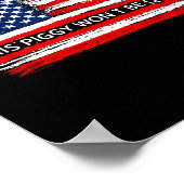 This Ggy Won't Be Quiet Funny Flag  ポスター (角)