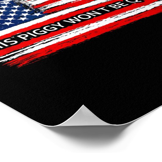 This Ggy Won't Be Quiet Funny Flag  ポスター (角)