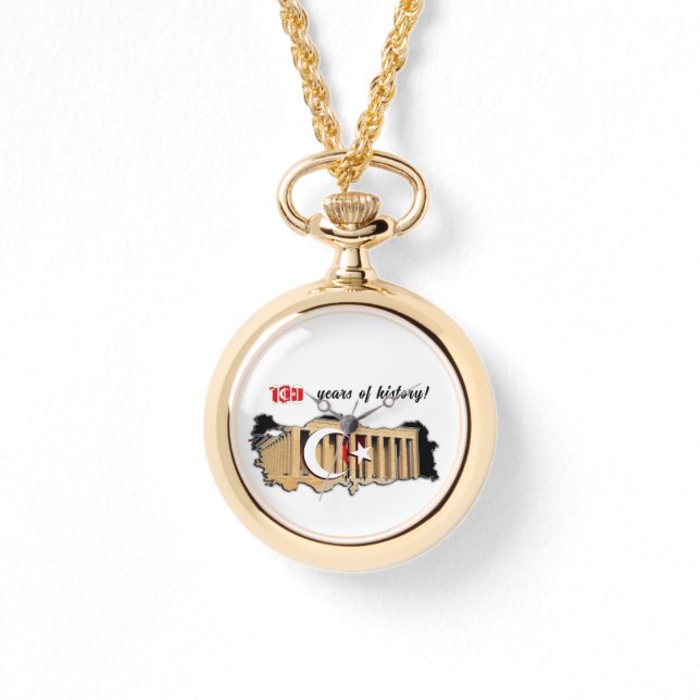 This gift is for Türkiye's 100th birthday history  腕時計 (正面)