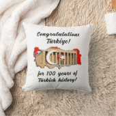 This gift is for Türkiye's 100th birthday pillow クッション (ブランケット)