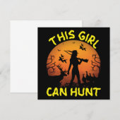 This Girl Can Hunt エッセンシャル ノートカード (正面/裏面)