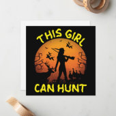 This Girl Can Hunt エッセンシャル ノートカード (正面/裏面インサイチュ)