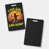 This Girl Can Hunt エッセンシャル バッジ (正面&裏面)