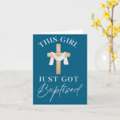 This Girl Got Baptized Christian Baptism I Decided カード (黄色い花)